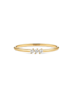 14K Gold Triple Round Lab Grown Diamond Ring