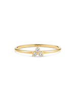 14K Gold Cluster Lab Grown Diamond Ring