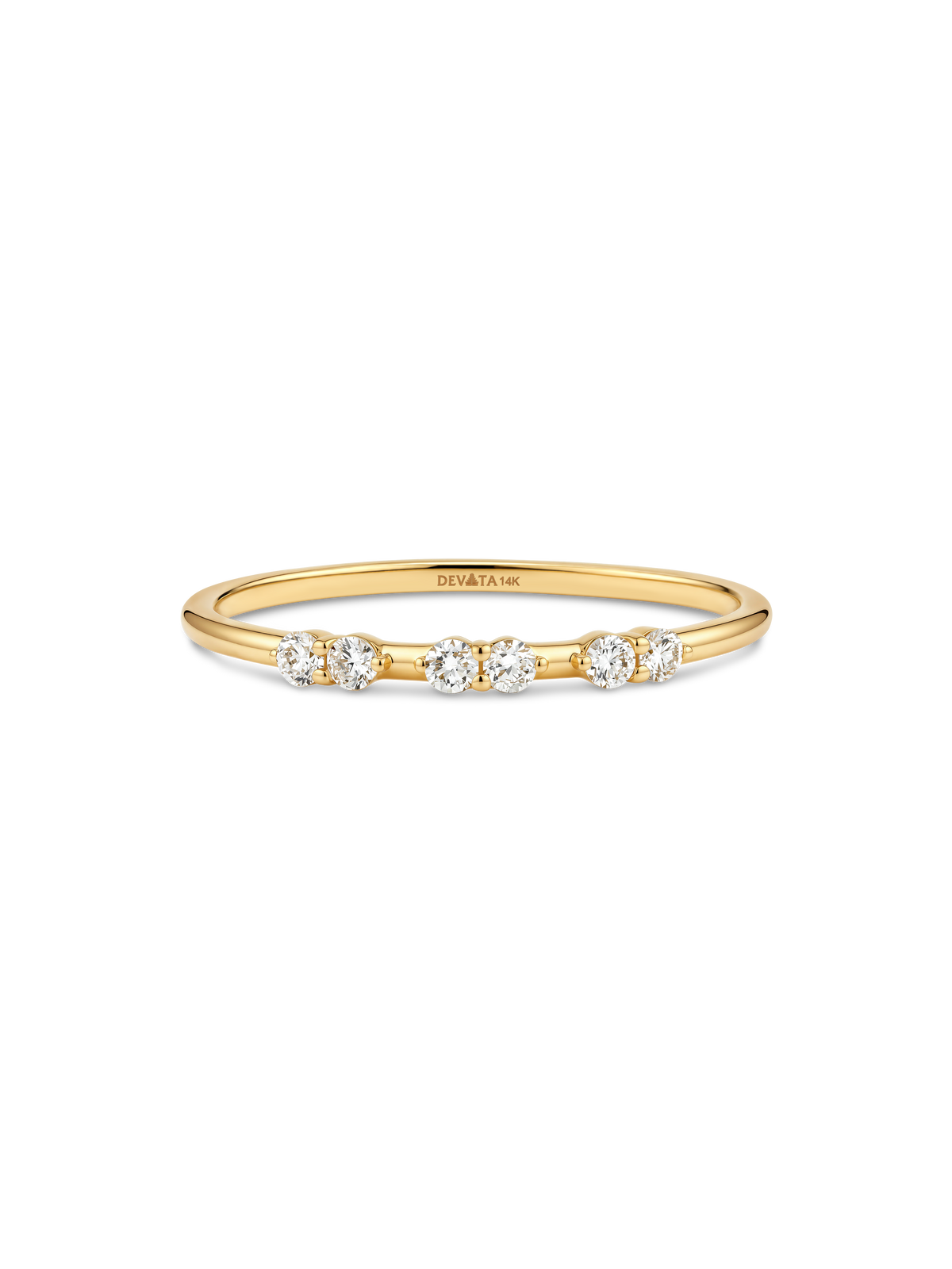 14K Gold Triple Cluster Lab Grown Diamond Ring