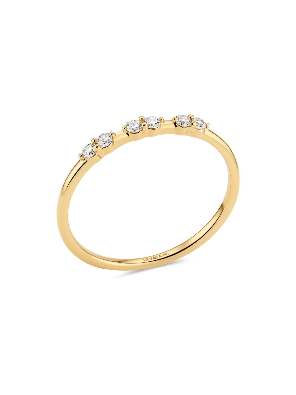 14K Gold Triple Cluster Lab Grown Diamond Ring
