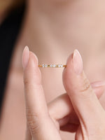 14K Gold Triple Cluster Lab Grown Diamond Ring