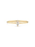 14K Gold Marquise Lab Grown Diamond Solitaire Ring
