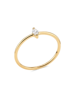 14K Gold Marquise Lab Grown Diamond Solitaire Ring