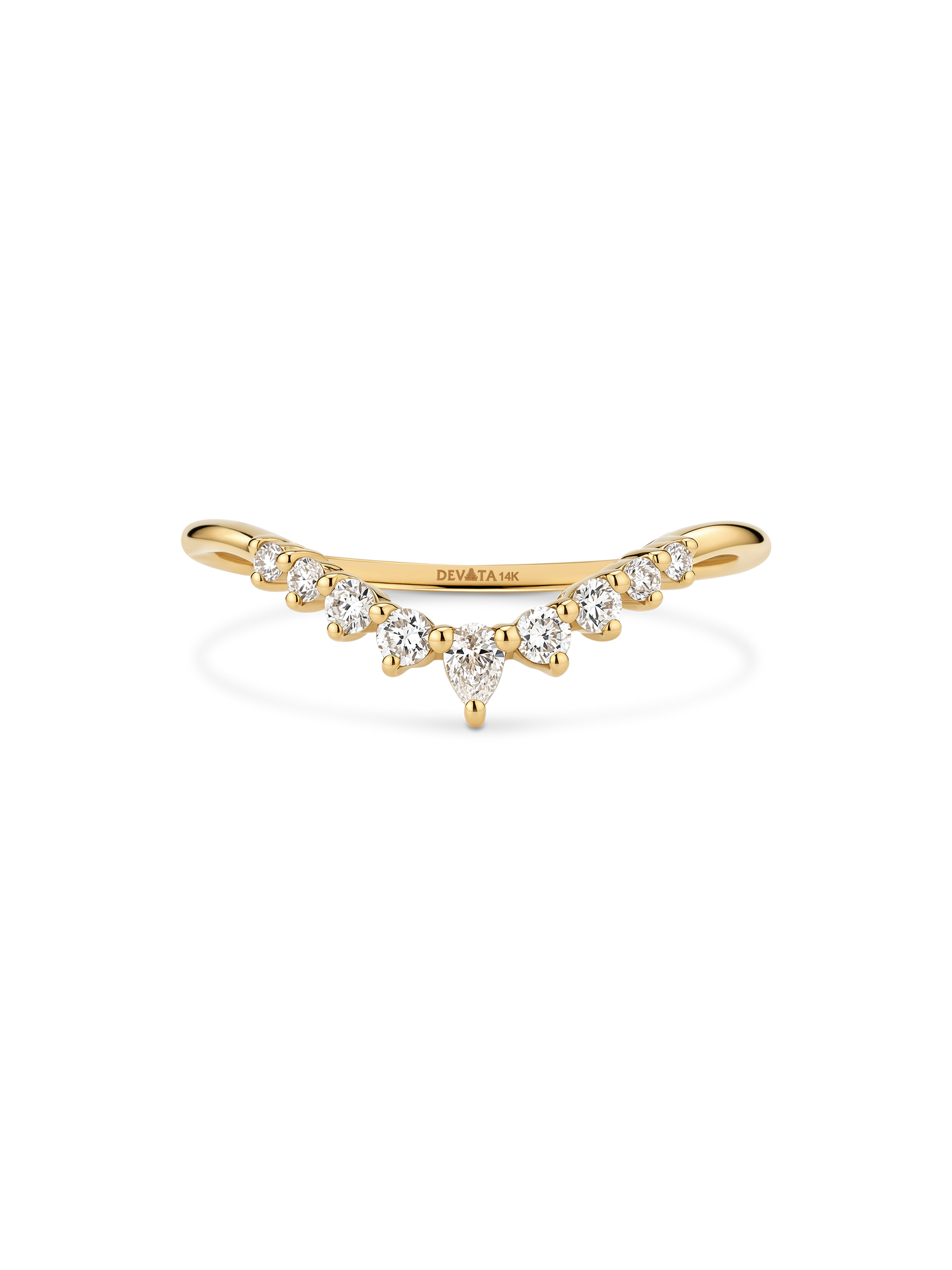 Chevron Lab Grown Diamond Ring