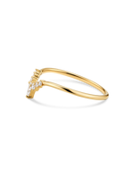 14K Gold Tiara Lab Grown Diamond Ring
