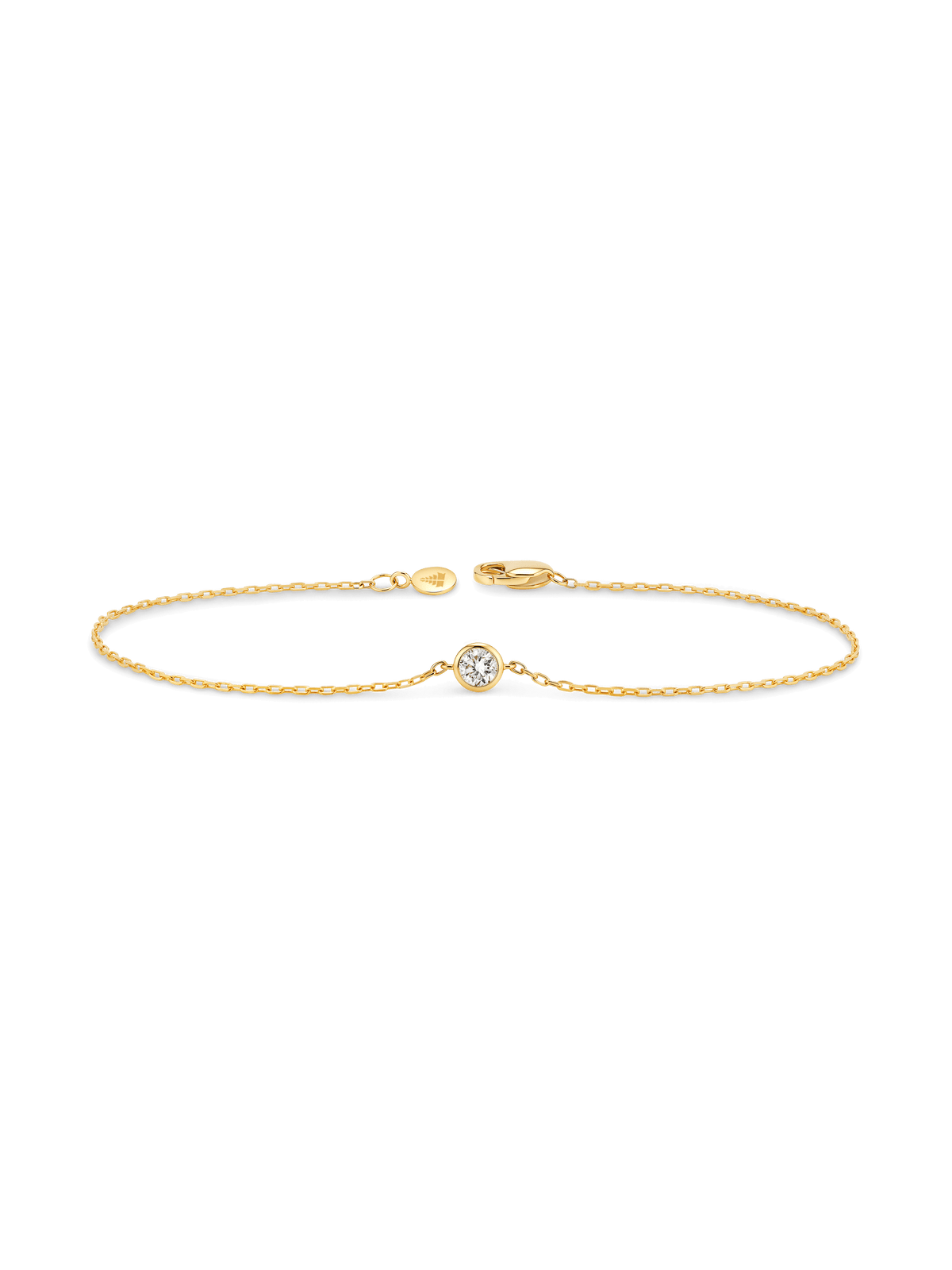 Round Bezel Lab Grown Diamond Bracelet