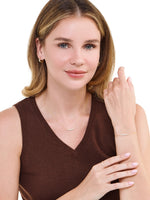 Round Graduated Lab Grown Diamond Chain Bracelet in 14K Gold