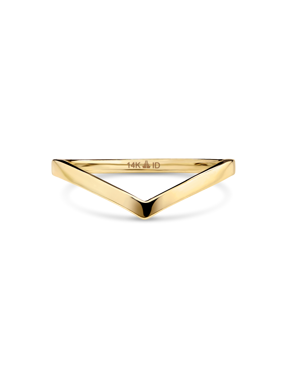 Devata Wishbone Ring in 14K Gold