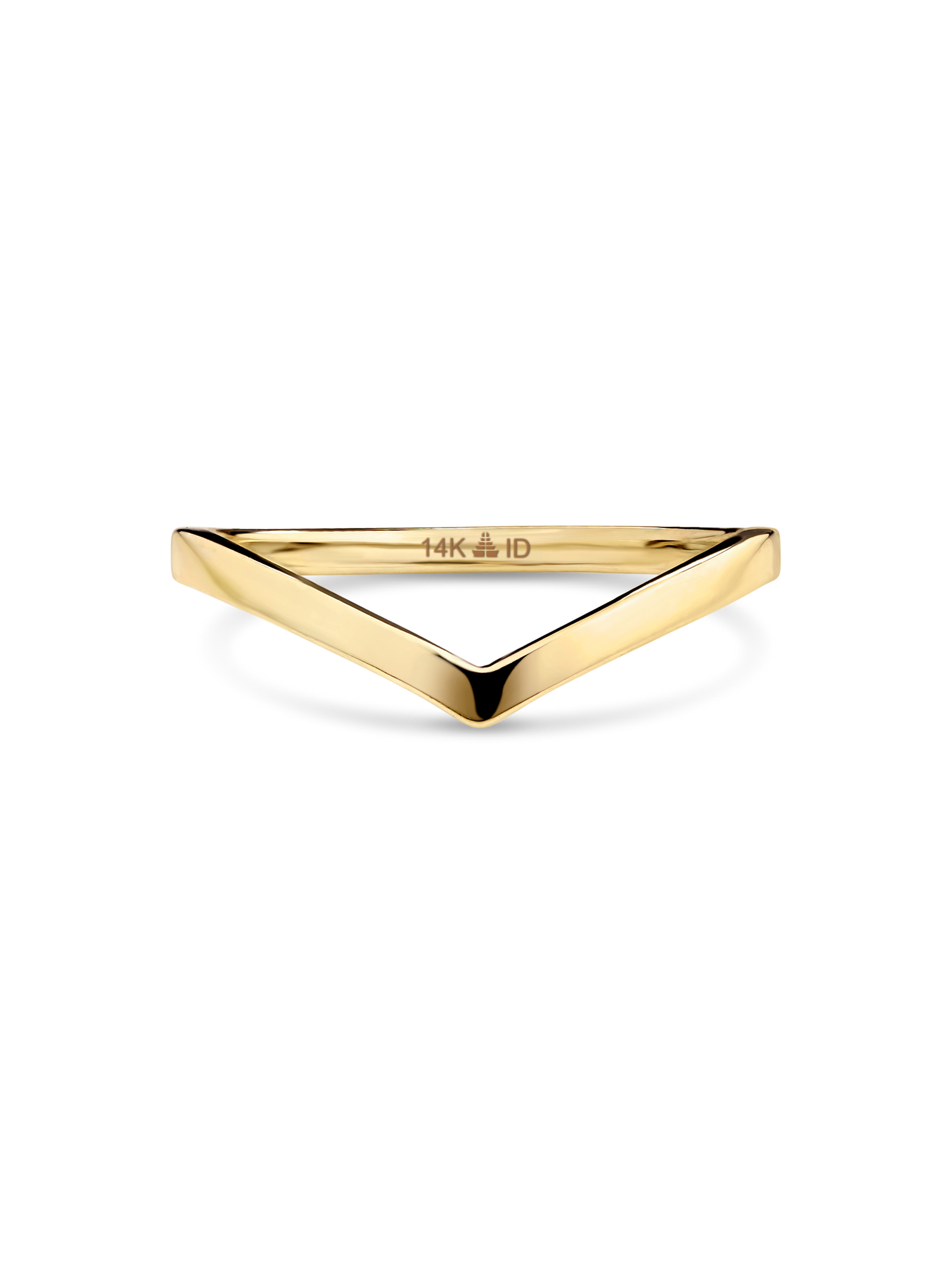 Devata Wishbone Ring in 14K Gold