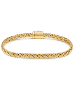 DEVATA Bali Paddy Chain Bracelet Gold Plated Sterling Silver
