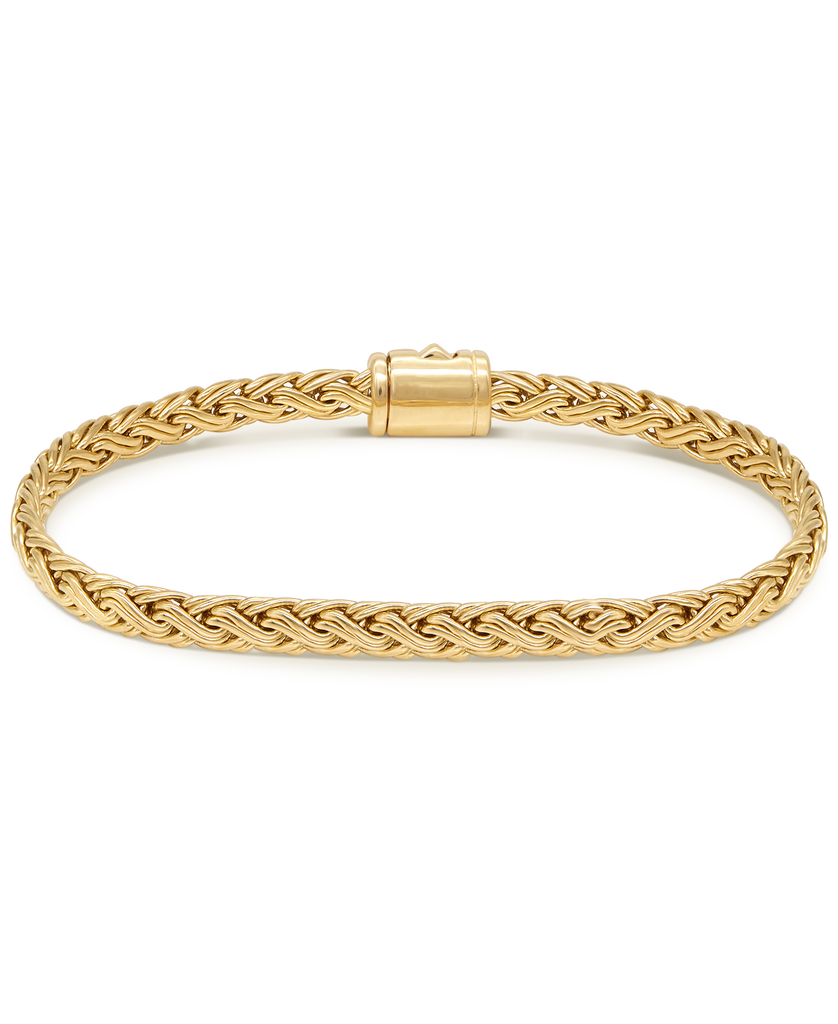 DEVATA Bali Paddy Chain Bracelet Gold Plated Sterling Silver
