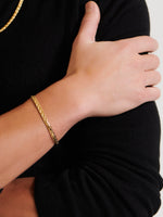 DEVATA Bali Paddy Chain Bracelet Gold Plated Sterling Silver