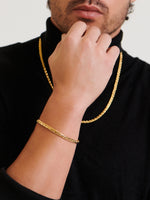 DEVATA Bali Paddy Chain Bracelet Gold Plated Sterling Silver