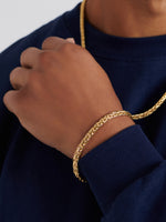 DEVATA Bali Paddy Chain Bracelet Gold Plated Sterling Silver
