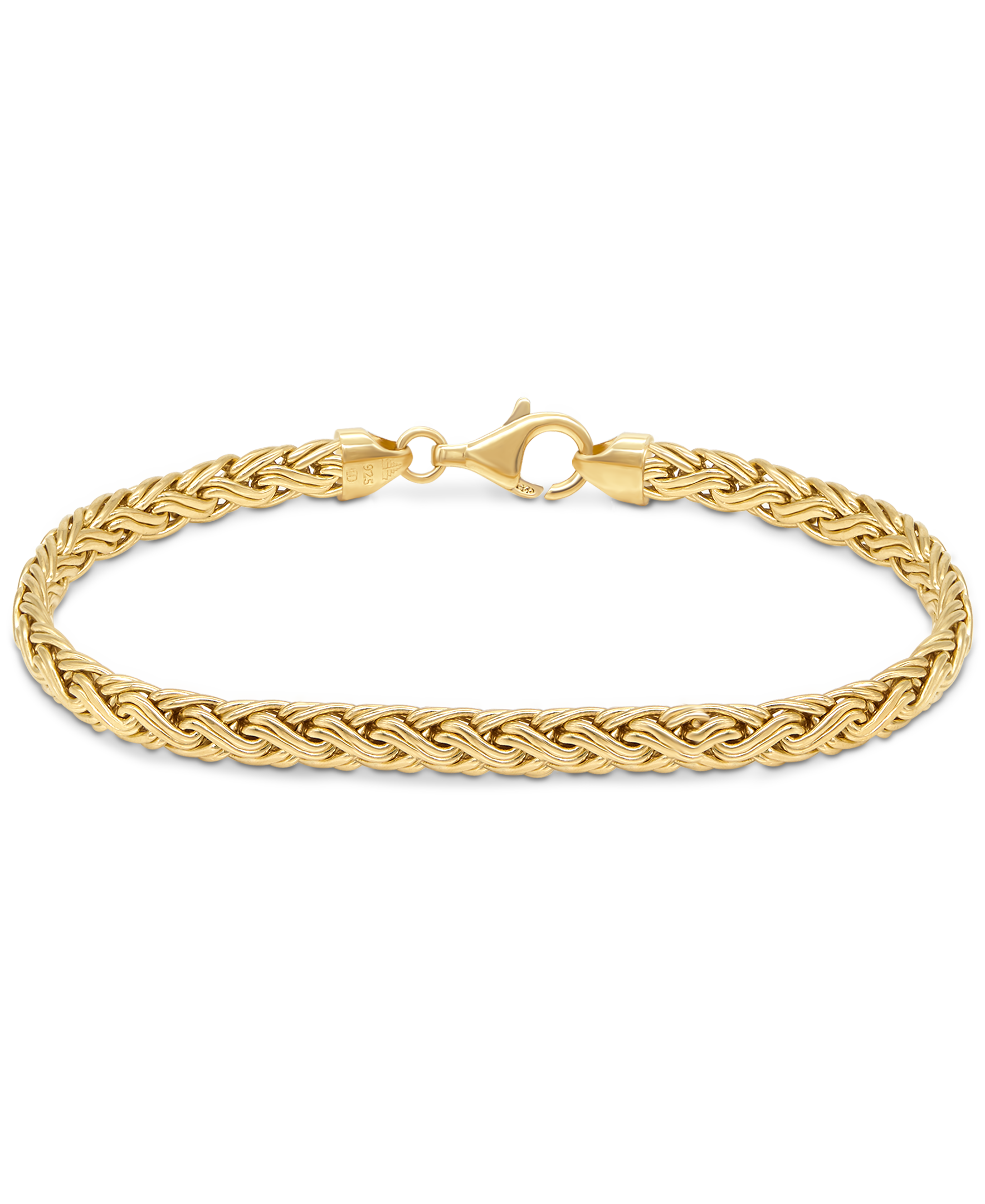 DEVATA Bali Paddy Chain Bracelet Gold Plated Sterling Silver