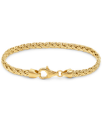 DEVATA Bali Paddy Chain Bracelet Gold Plated Sterling Silver