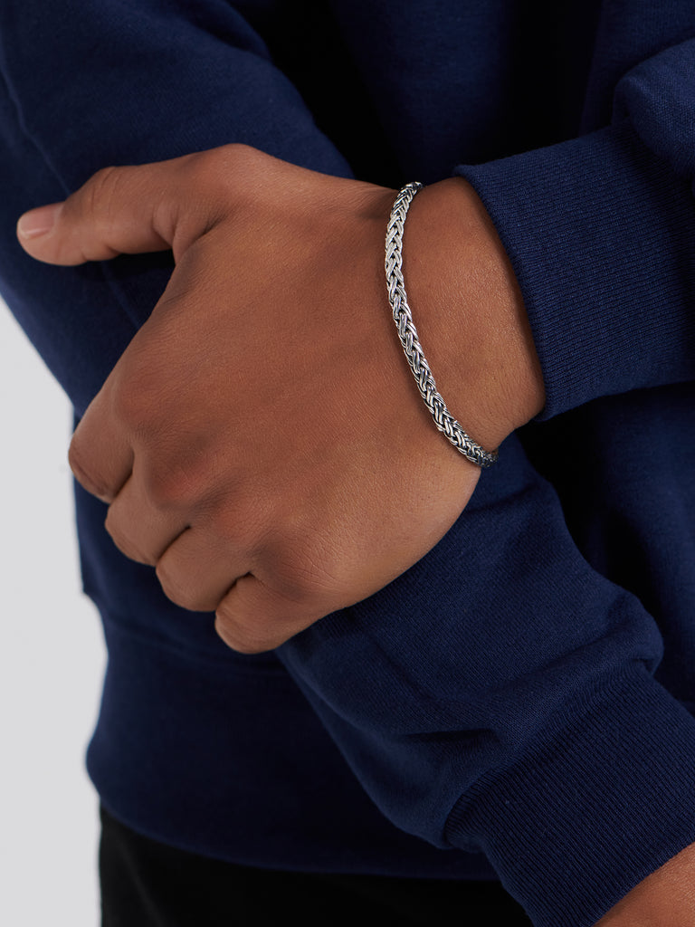 DEVATA Bali Paddy Chain Bracelet Sterling Silver