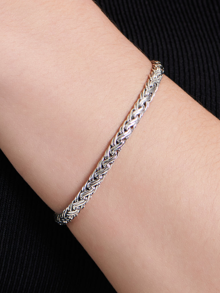 DEVATA Bali Paddy Chain Bracelet Sterling Silver
