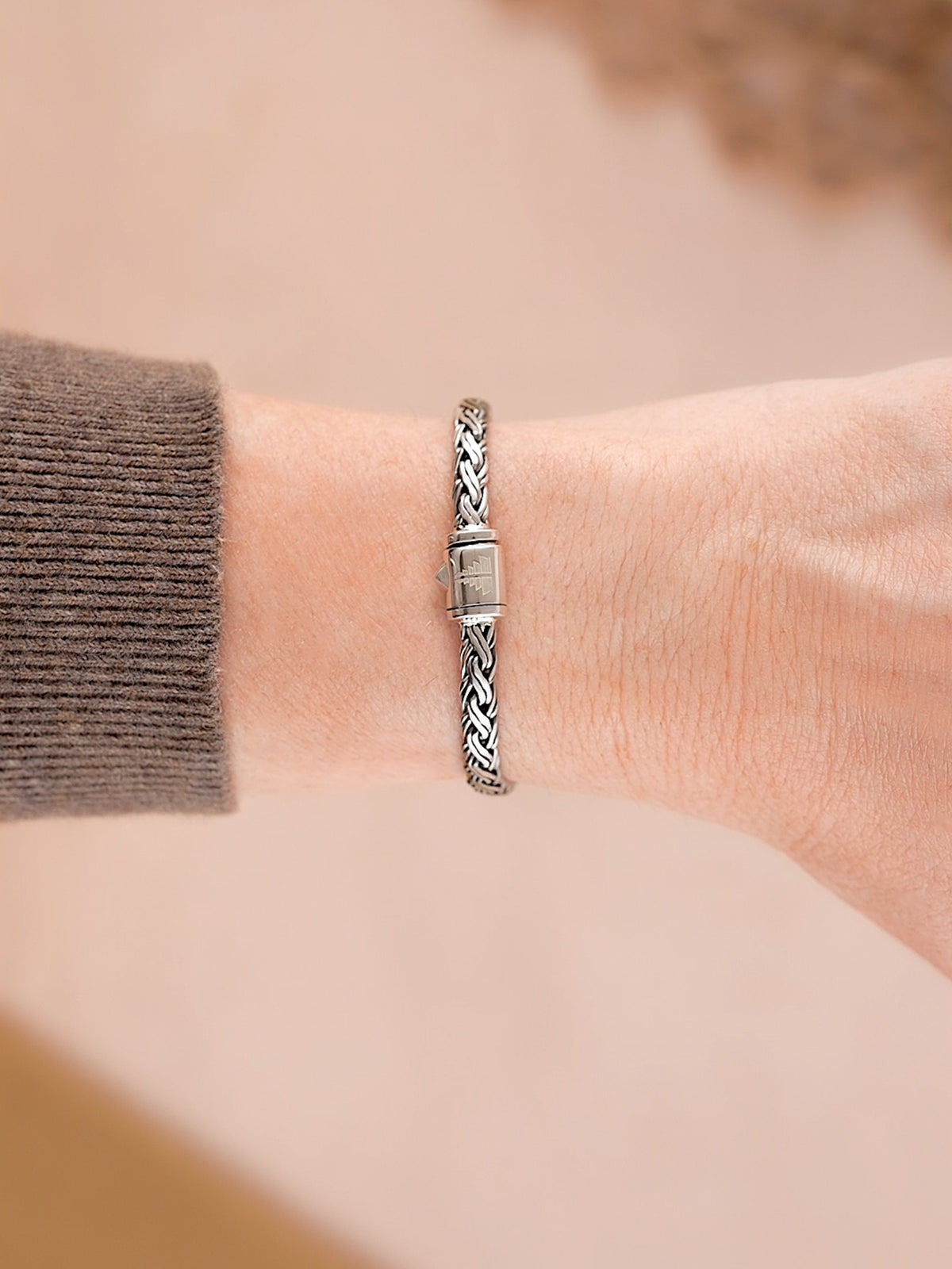 DEVATA Bali Paddy Chain Bracelet Sterling Silver