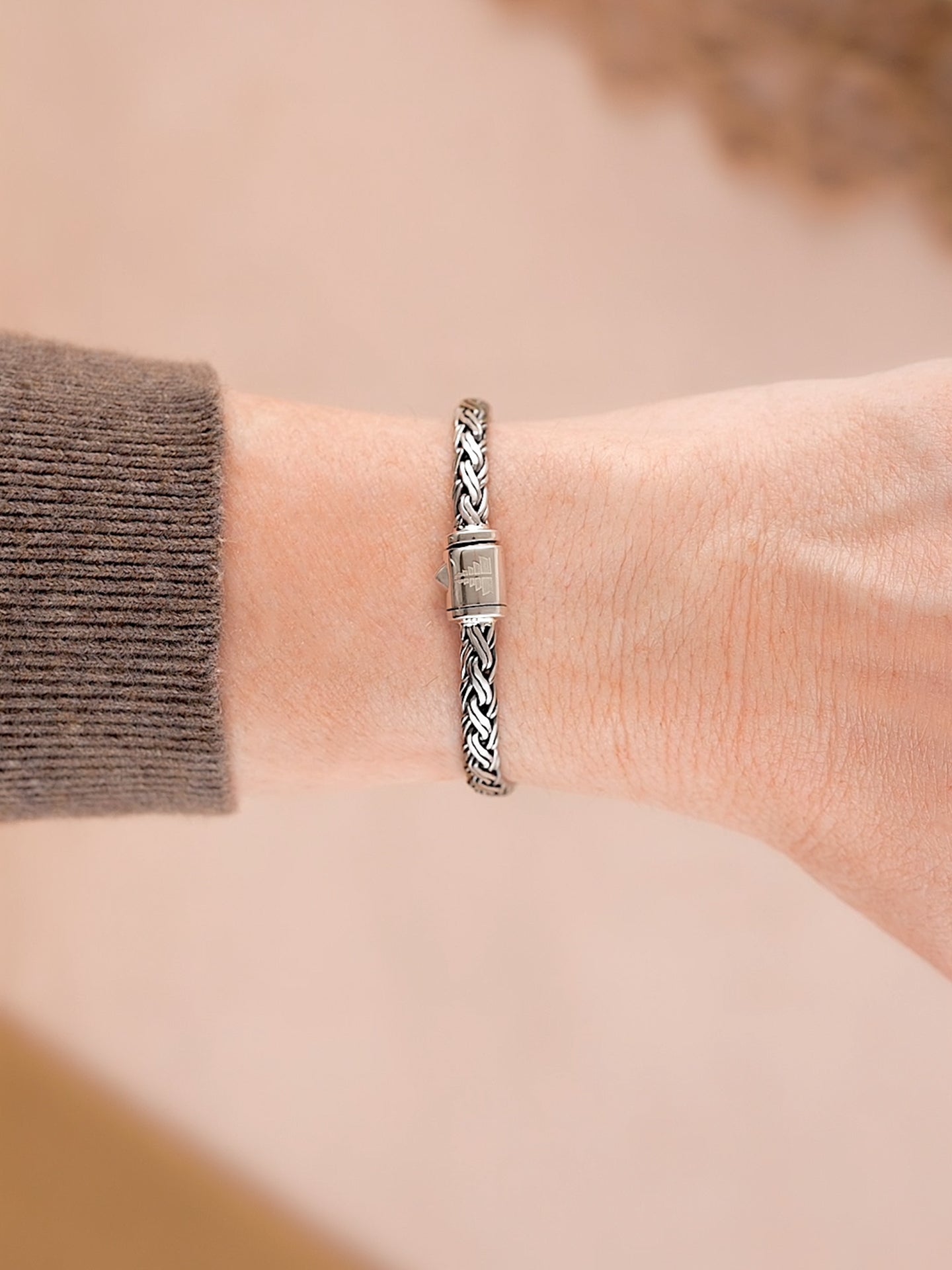 DEVATA Bali Paddy Chain Bracelet Sterling Silver