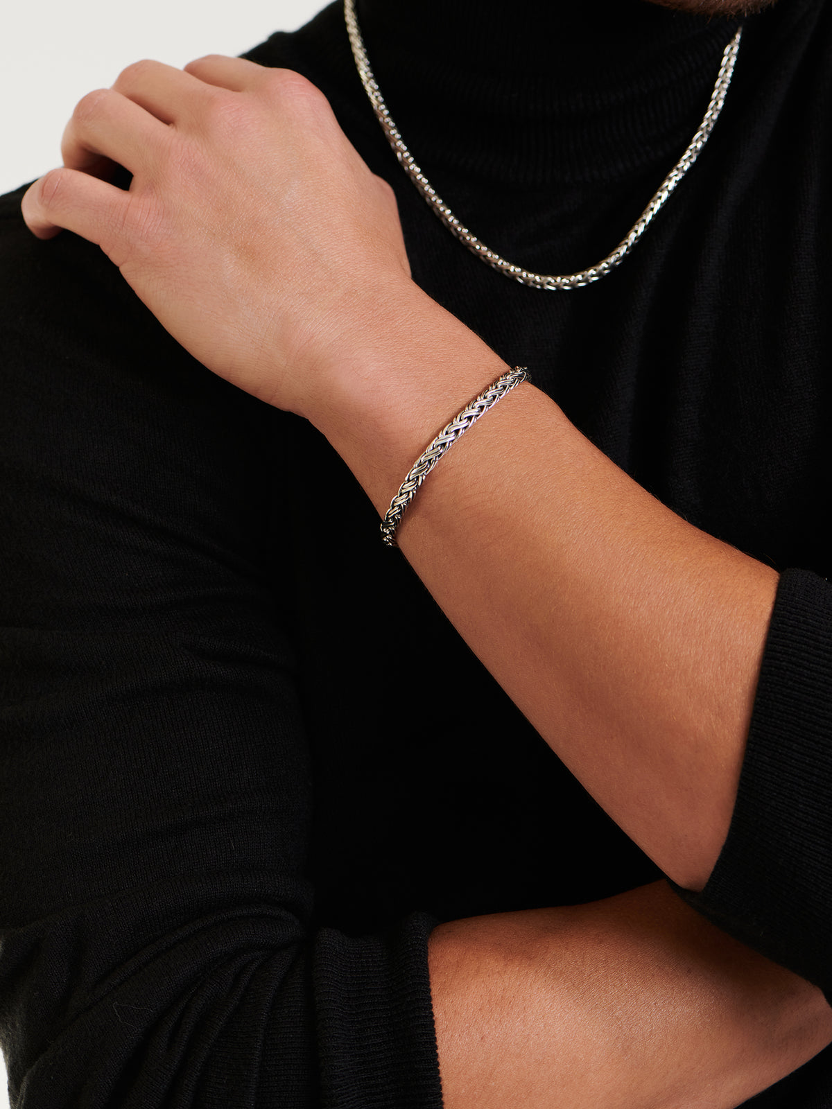 DEVATA Bali Paddy Chain Bracelet Sterling Silver