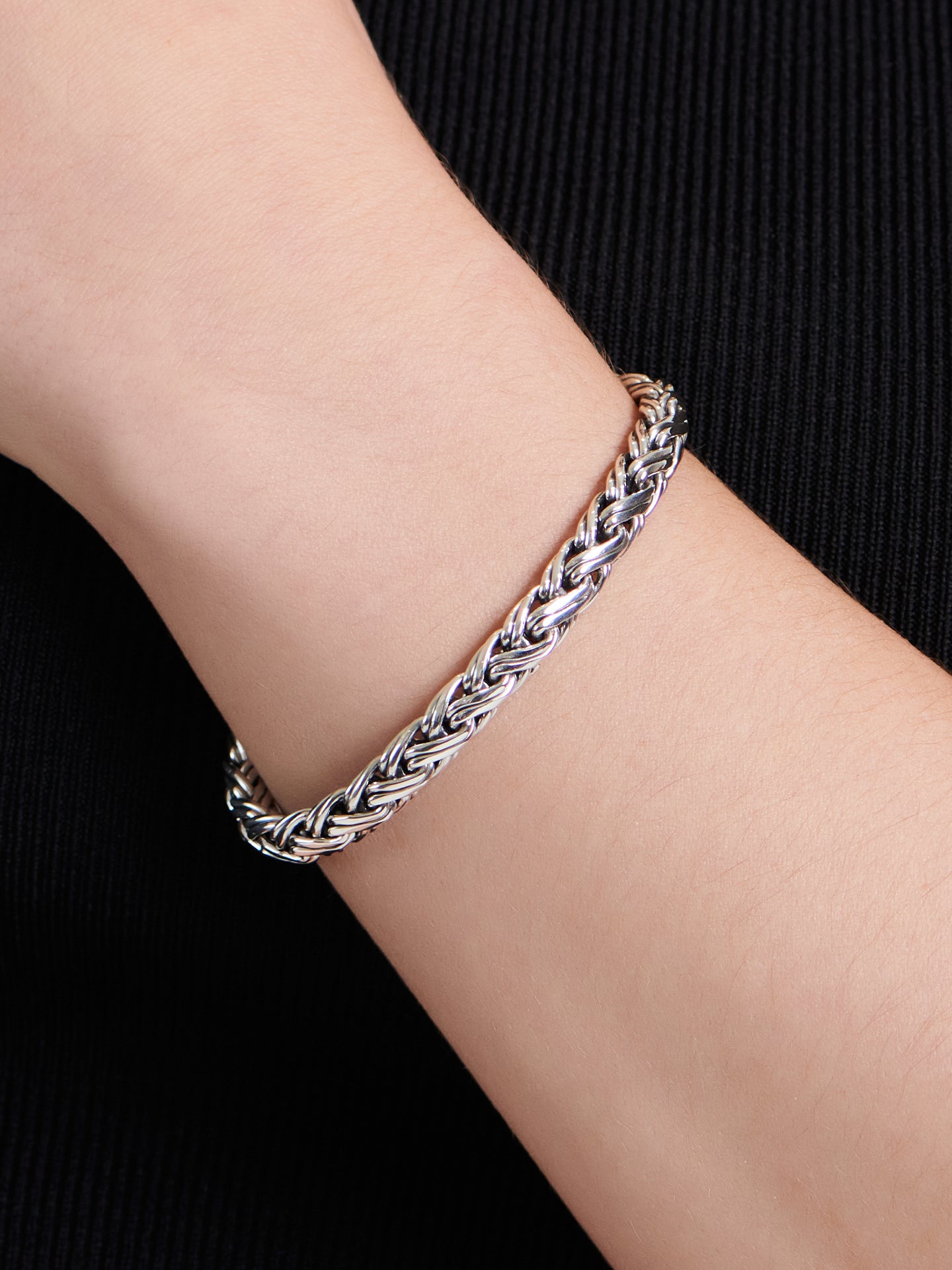 DEVATA Bali Paddy Chain Bracelet Sterling Silver