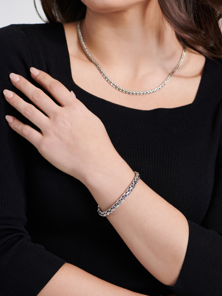 DEVATA Bali Paddy Chain Bracelet Sterling Silver