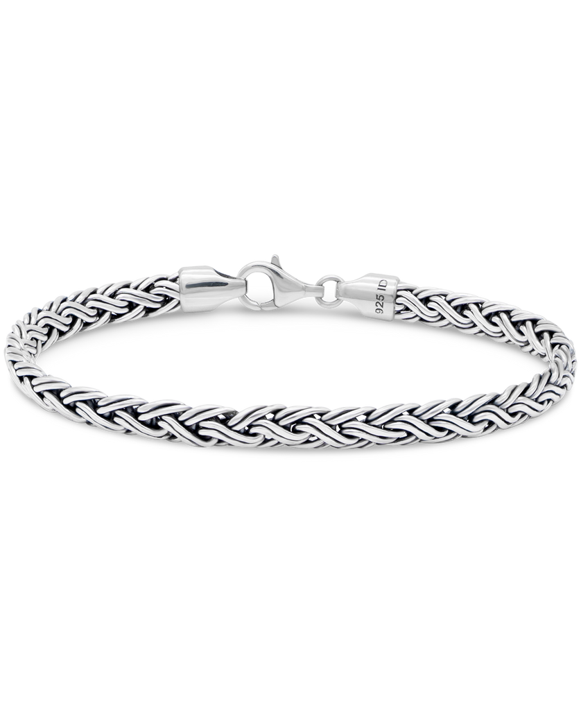 Oval Cuban Bracelet with Lobster Clasp