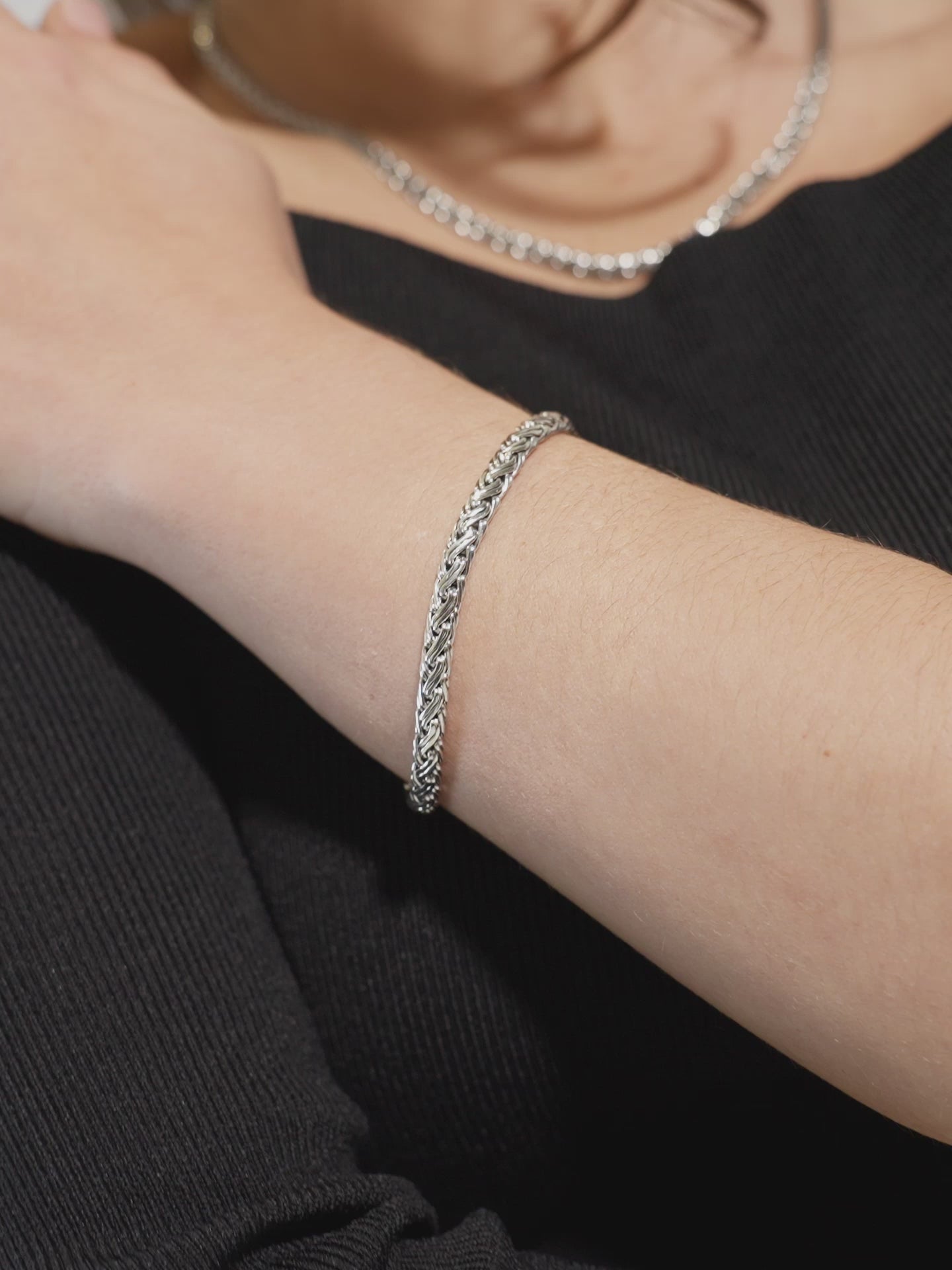 DEVATA Bali Paddy Chain Bracelet Sterling Silver