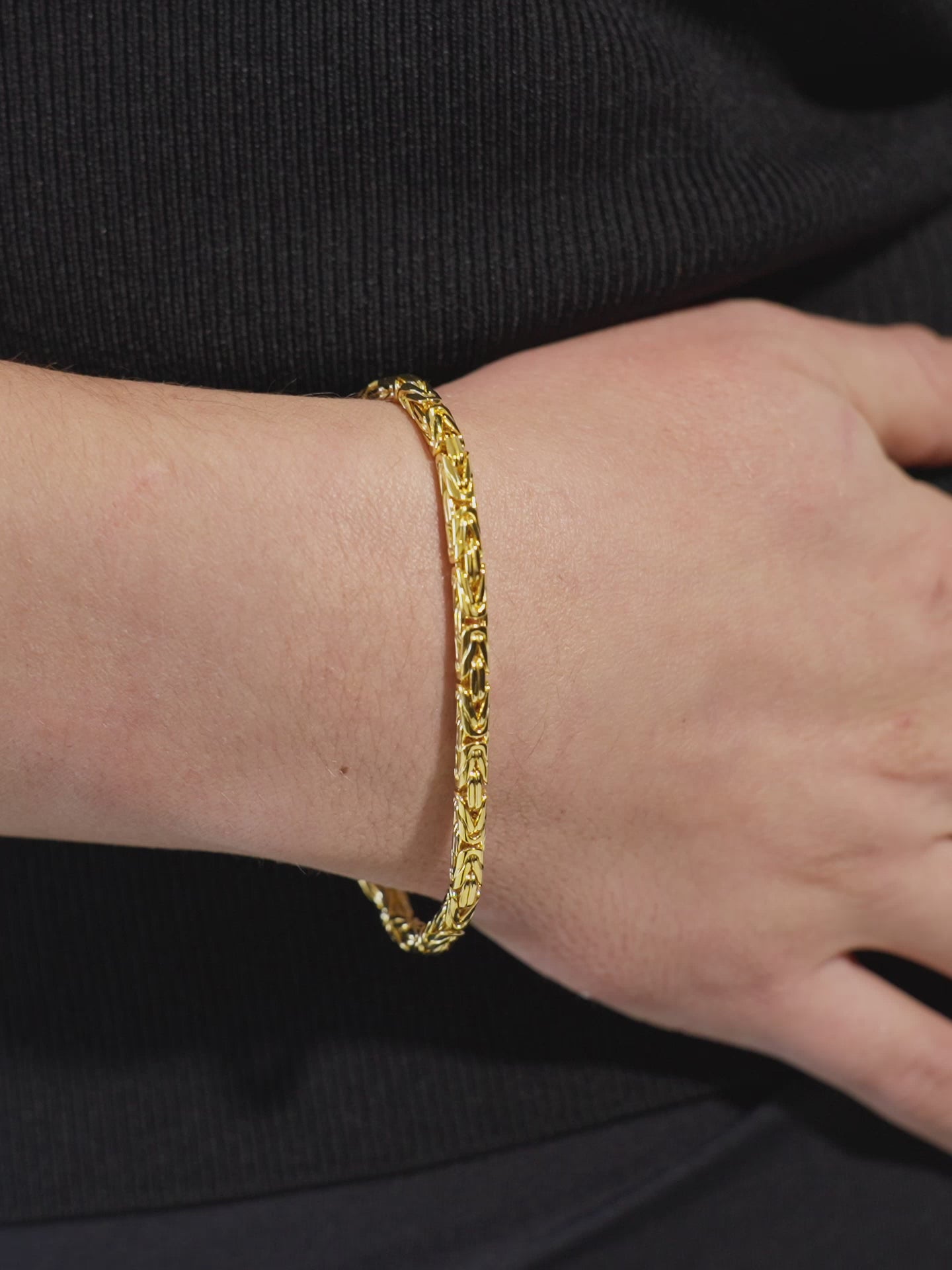 DEVATA Bali Borobudur Chain Bracelet Gold Plated Sterling Silver