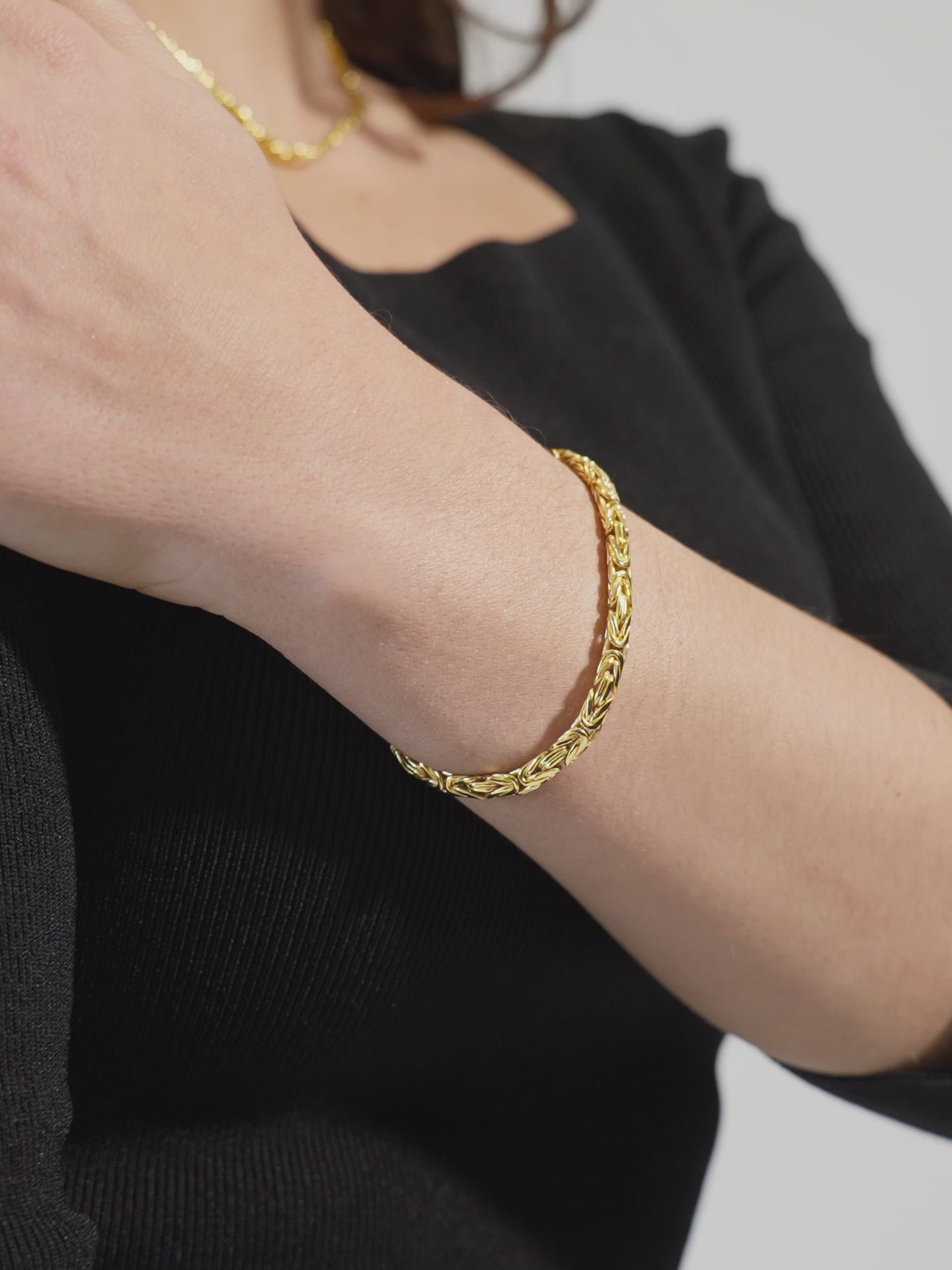 DEVATA Bali Borobudur Chain Bracelet Gold Plated Sterling Silver