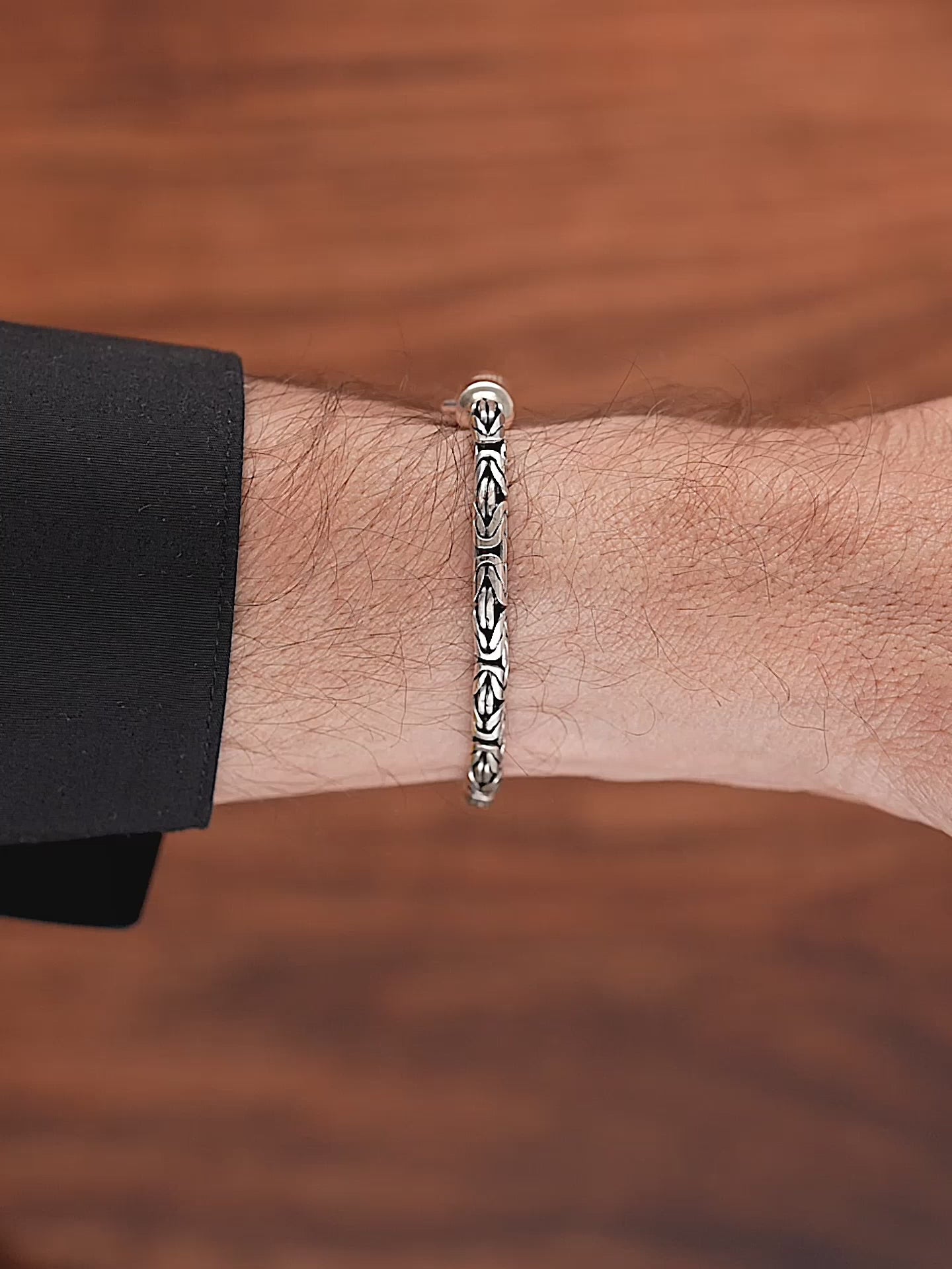 DEVATA Bali Borobudur Chain Bracelet Sterling Silver