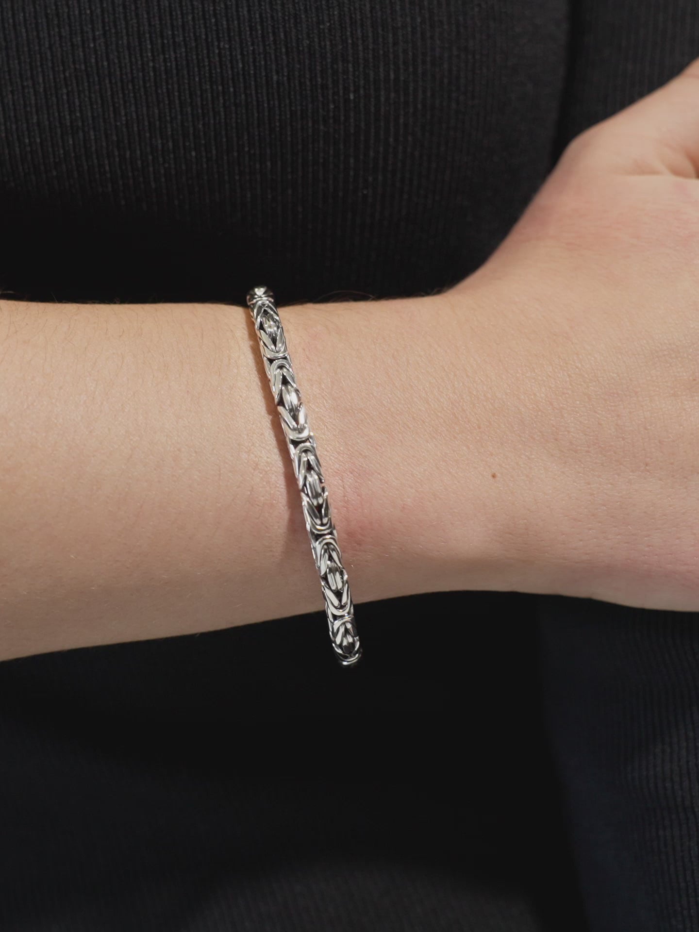 DEVATA Bali Borobudur Chain Bracelet Sterling Silver