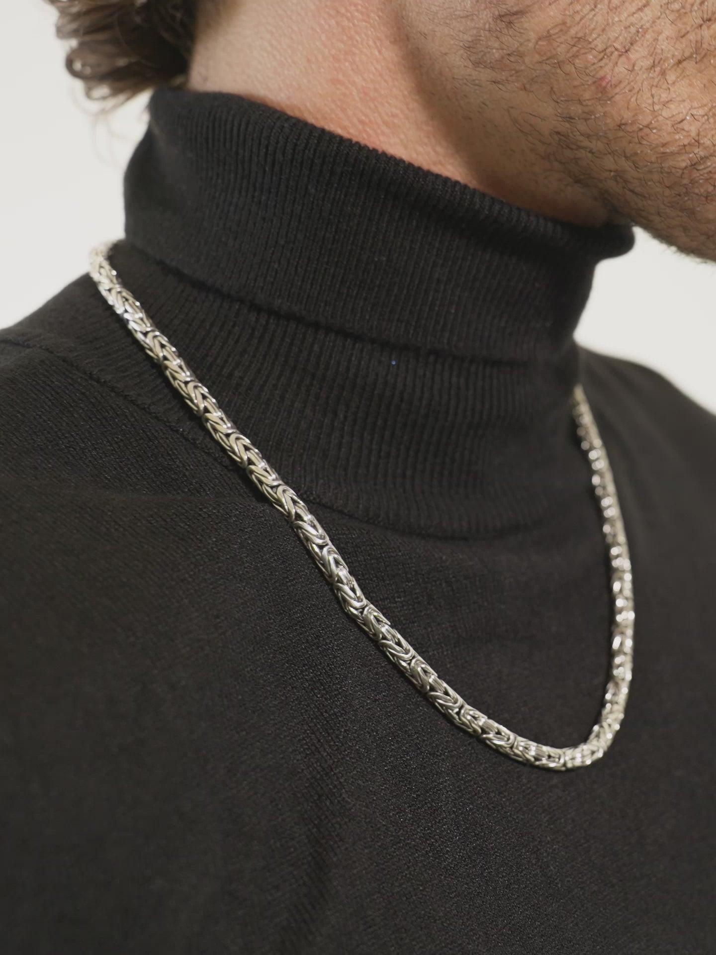 DEVATA Bali Borobudur Chain Necklace Sterling Silver