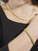 DEVATA Bali Foxtail Chain Bracelet Gold Plated Sterling Silver