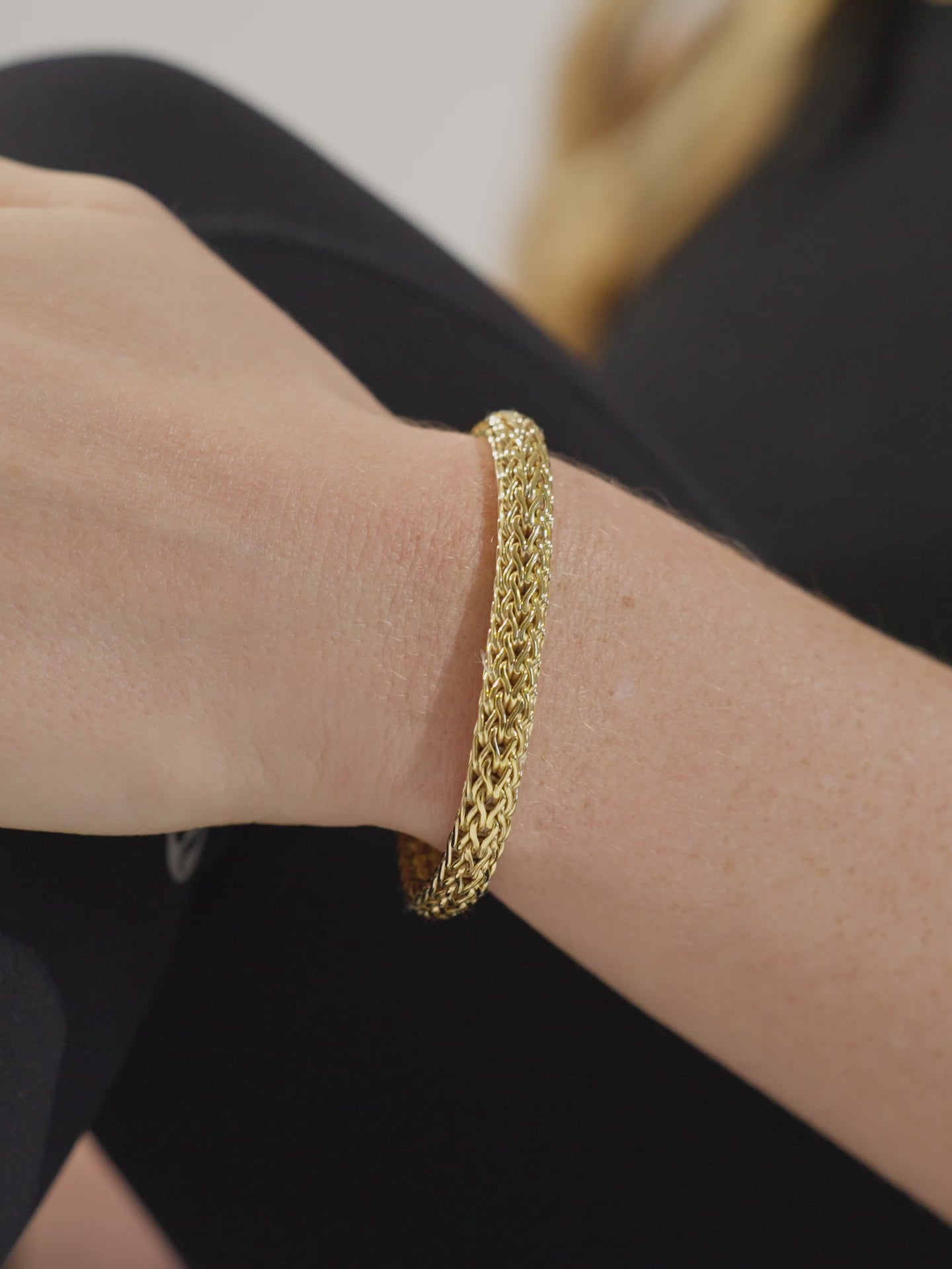 DEVATA Bali Dragon Bone Chain Bracelet Gold Plated Sterling Silver