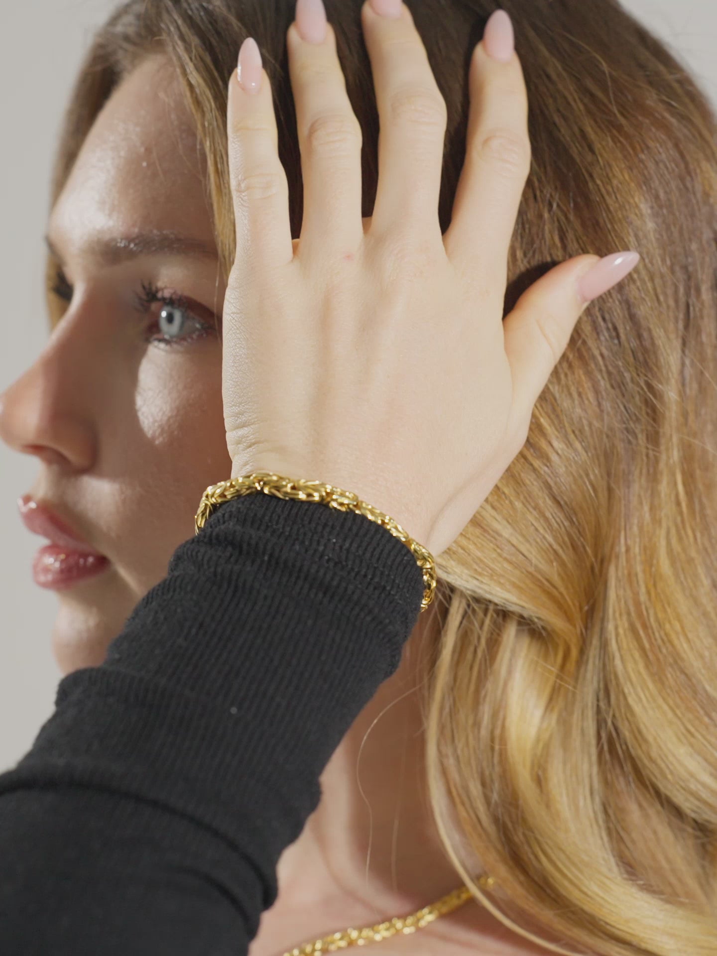 DEVATA Bali Borobudur Chain Bracelet Gold Plated Sterling Silver