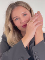 DEVATA Curb Link Ring in Gold Plated Sterling Silver