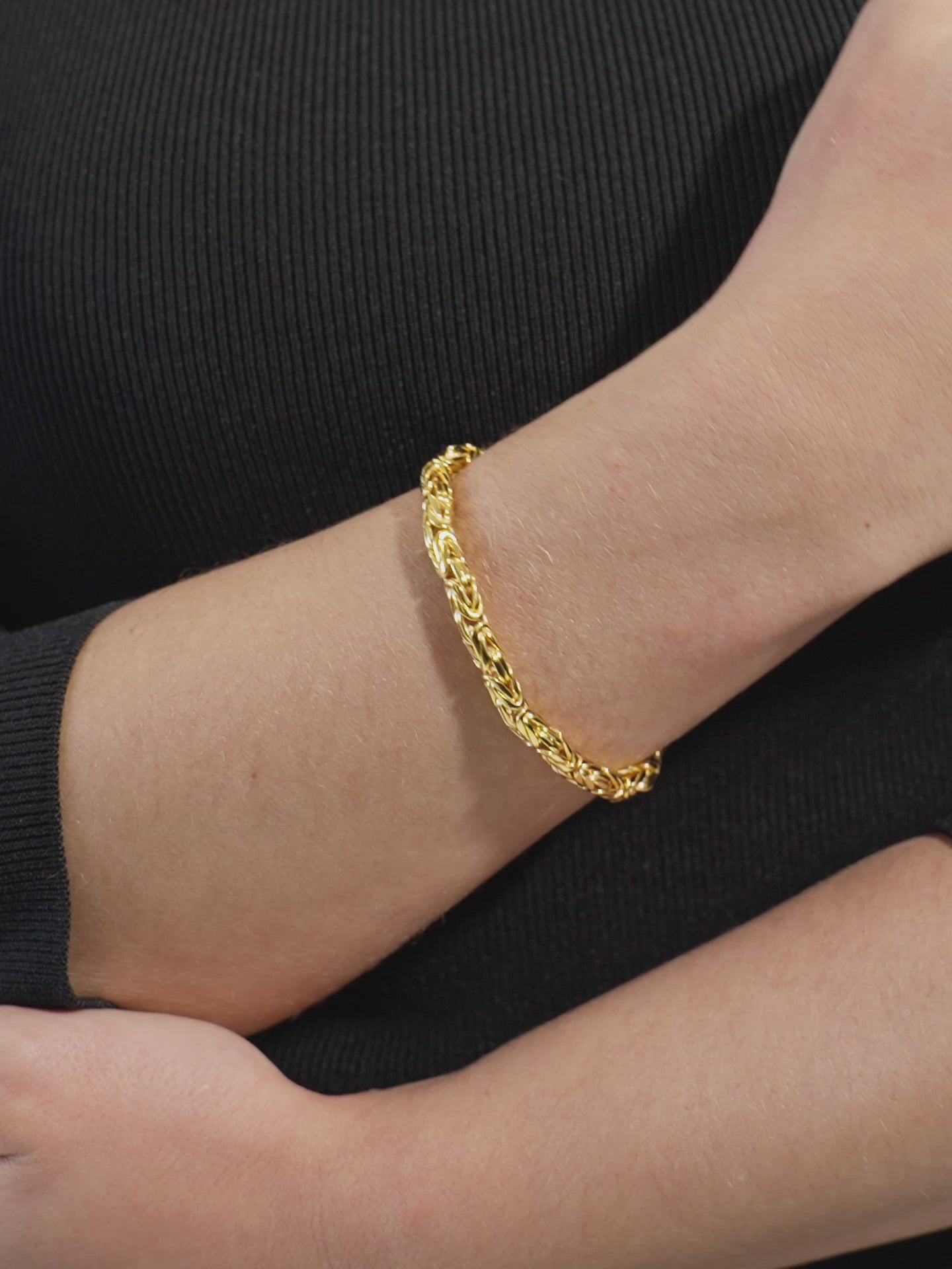 DEVATA Bali Borobudur Chain Bracelet Gold Plated Sterling Silver