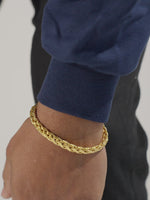 DEVATA Bali Paddy Chain Bracelet Gold Plated Sterling Silver
