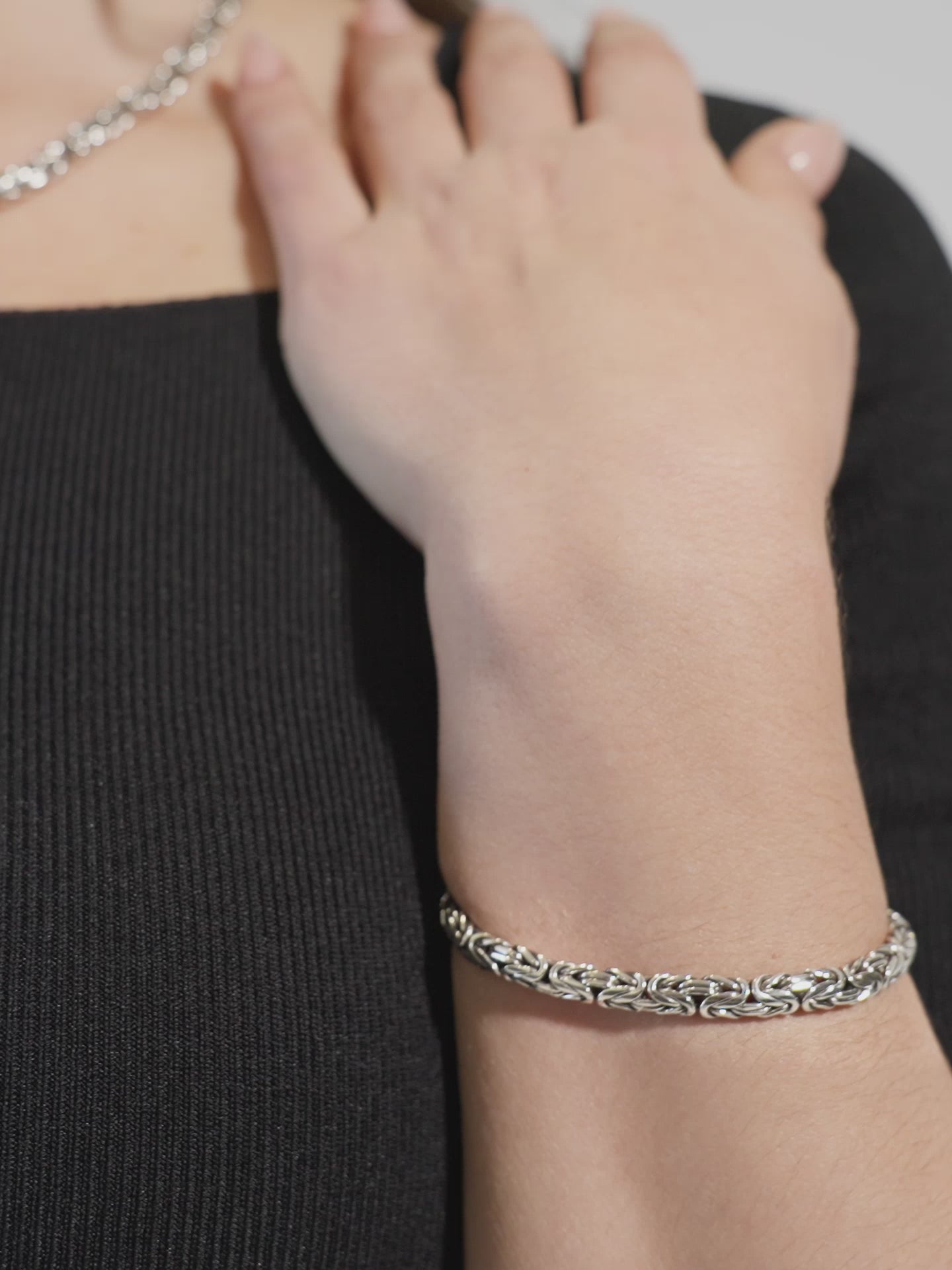 DEVATA Bali Borobudur Chain Bracelet Sterling Silver