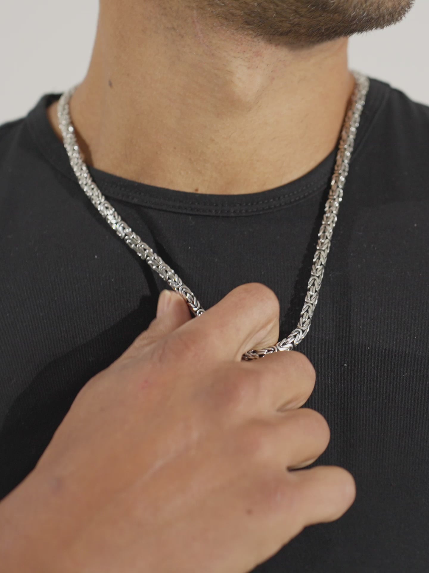 DEVATA Bali Borobudur Chain Necklace Sterling Silver