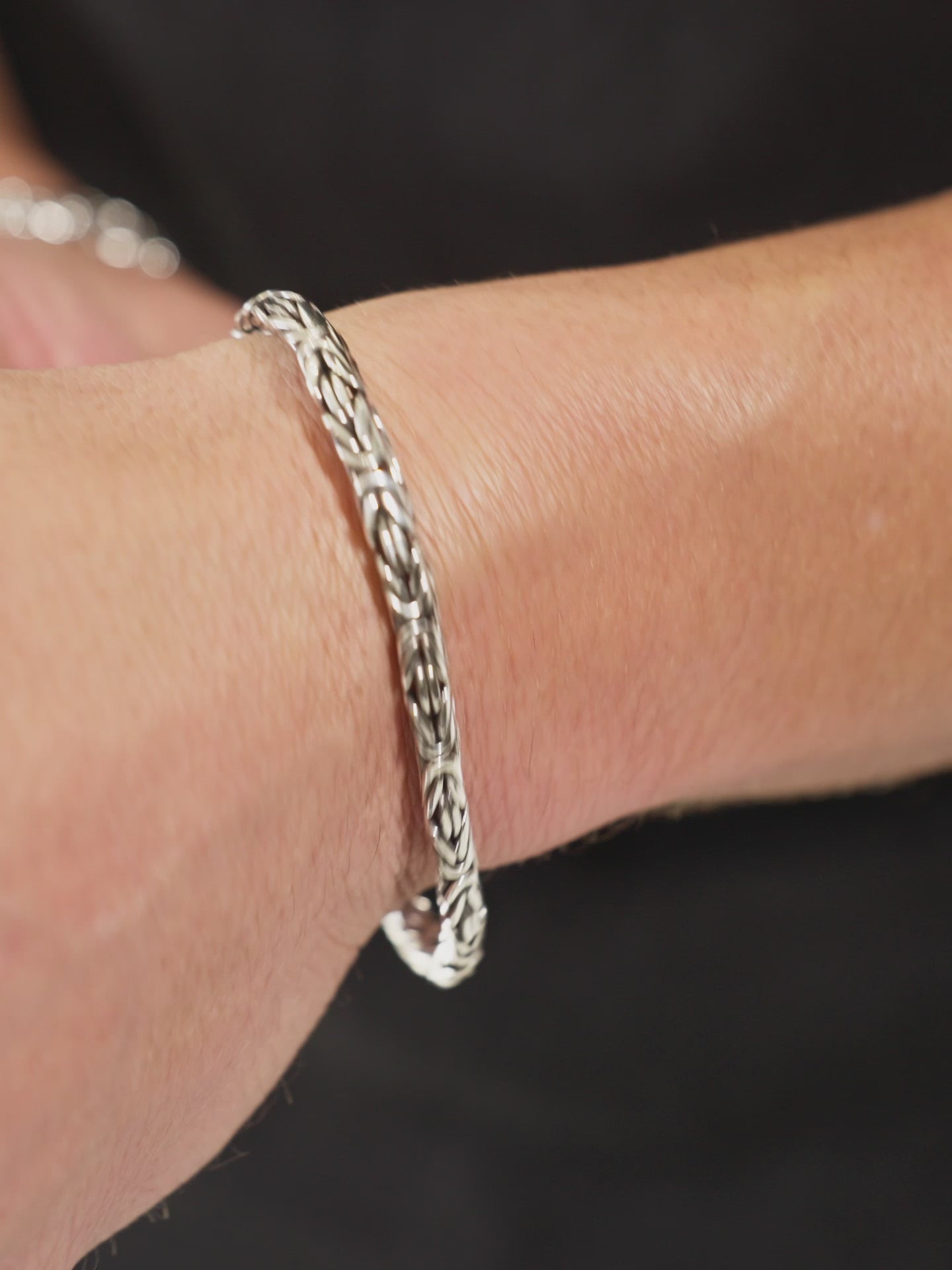 DEVATA Bali Borobudur Chain Bracelet Sterling Silver