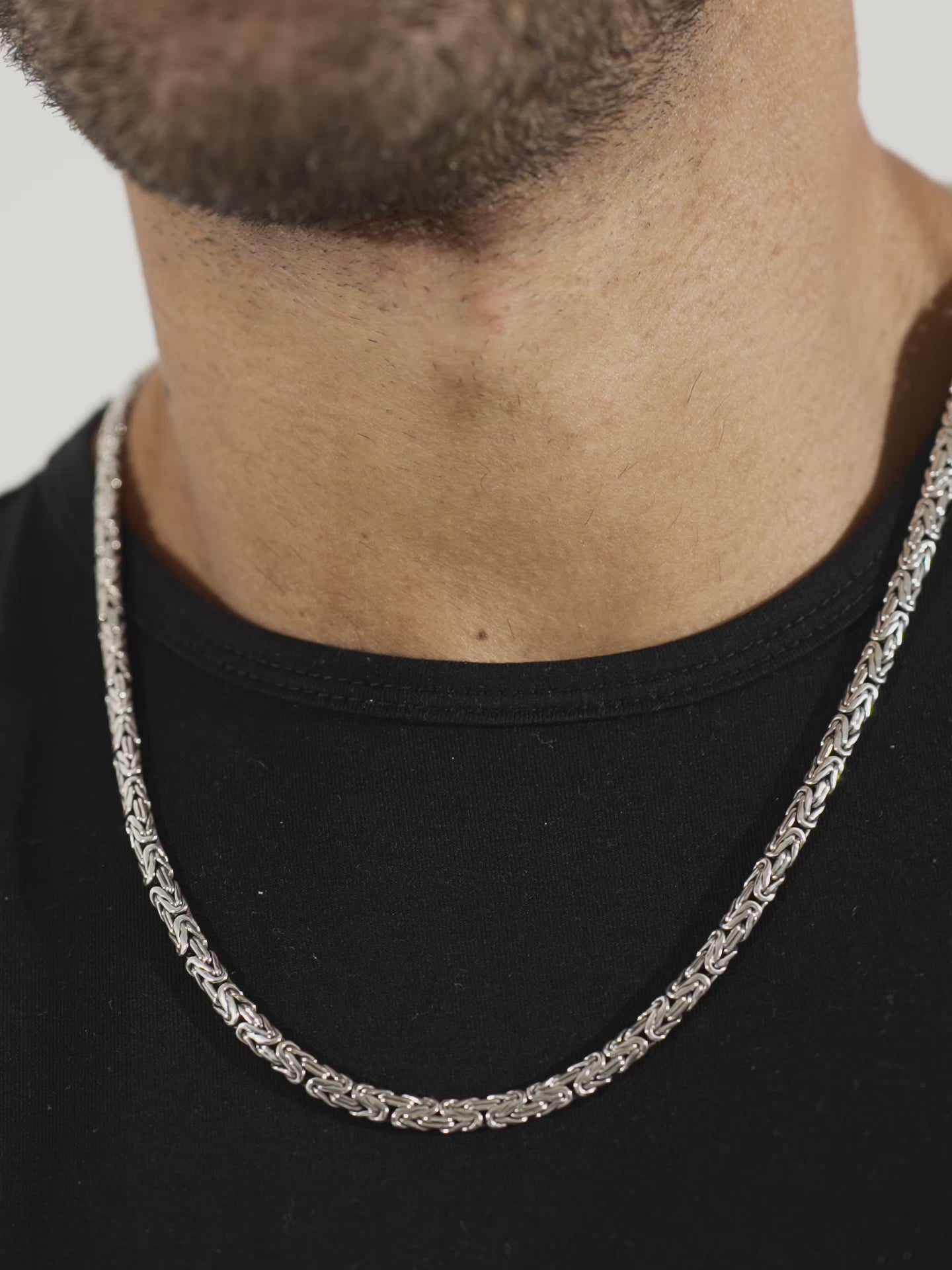 DEVATA Bali Borobudur Chain Necklace Sterling Silver