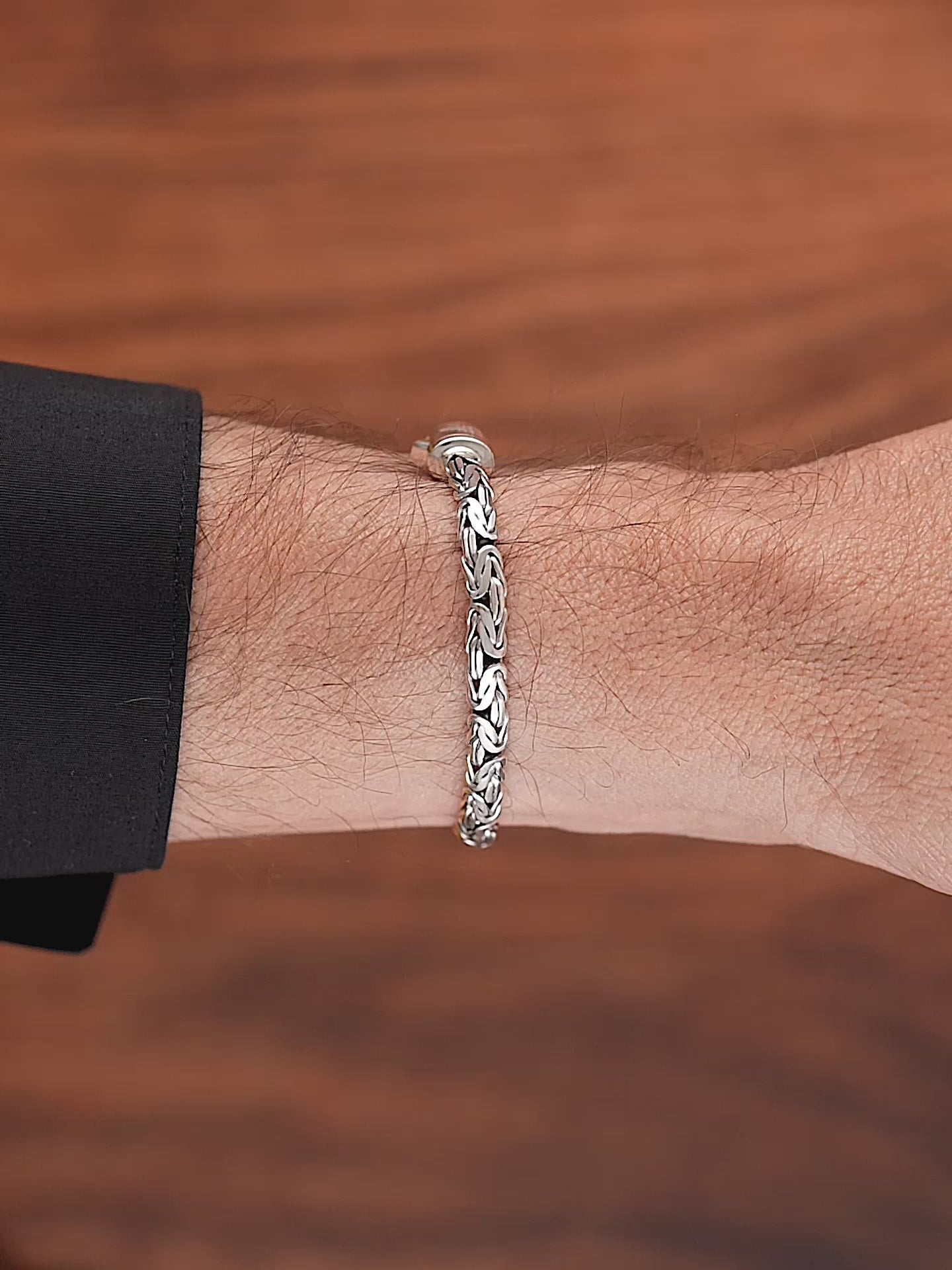 DEVATA Bali Borobudur Chain Bracelet Sterling Silver