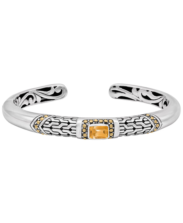 Dragon Bone Gemstone Cuff Bracelet