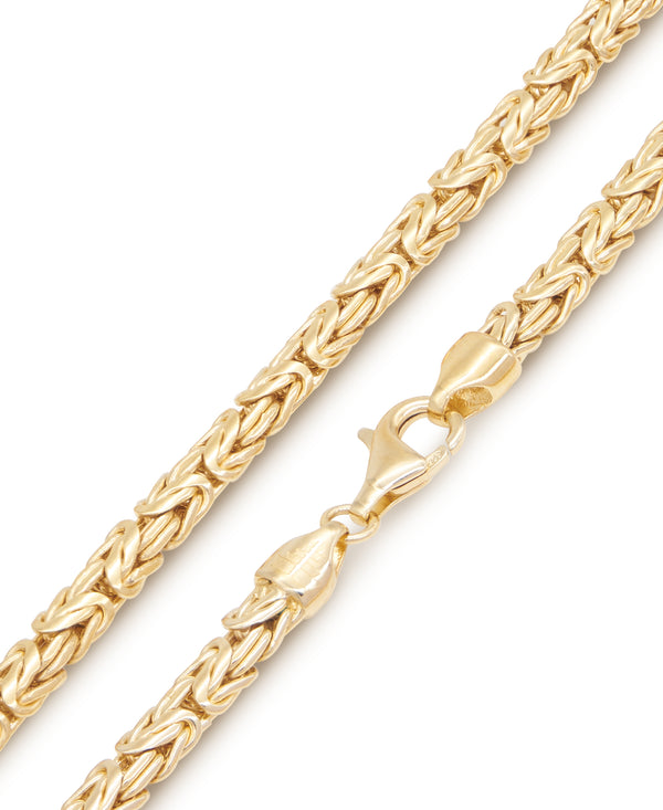 (OUTLET SALE) Byzantine Chain Necklace 5mm Oval