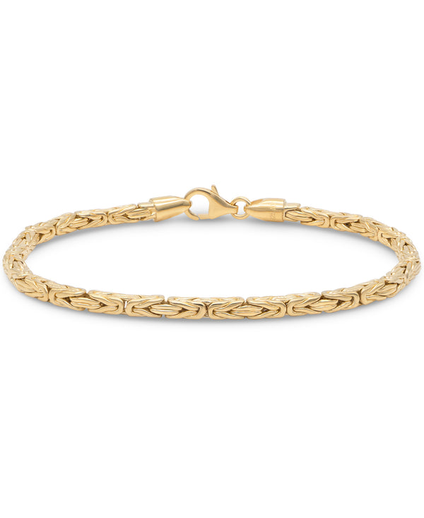Byzantine Chain Bracelet 3mm Round