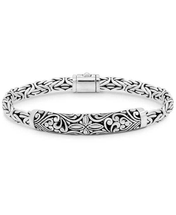 Sterling Silver Bali Filigree Chain Bracelet