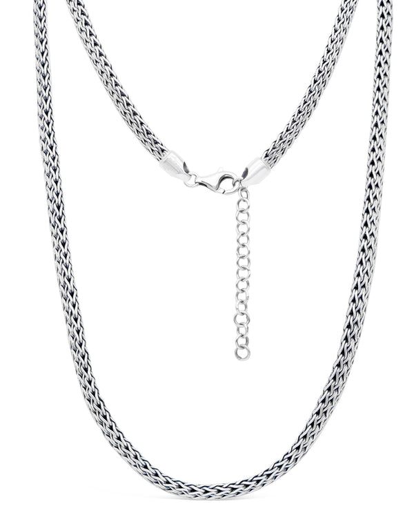 (OUTLET SALE) Dragon Bone Chain Necklace 5mm Oval